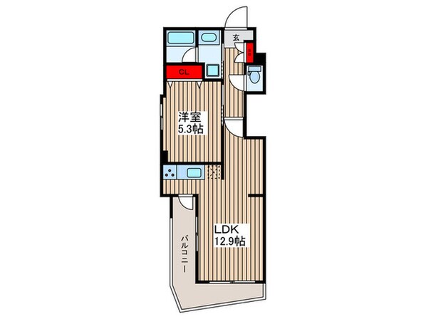 GENOVIA東向島Ⅲskygardenの物件間取画像